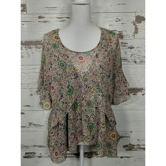 CABI Poet Floral Boho Blouse 2 Pc Sz M #5344 NWOT - Picture 2 of 8